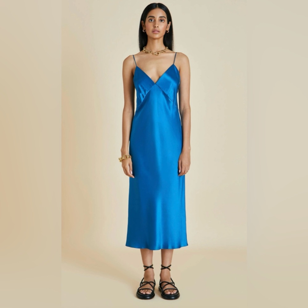 Olivia Von Halle Silk Slip Dress - NWT in box